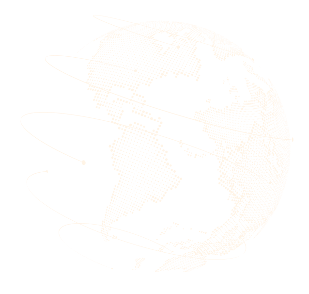 Globo terrestre com detalhes em pontilhados da cor branca simbolizando os continentes.